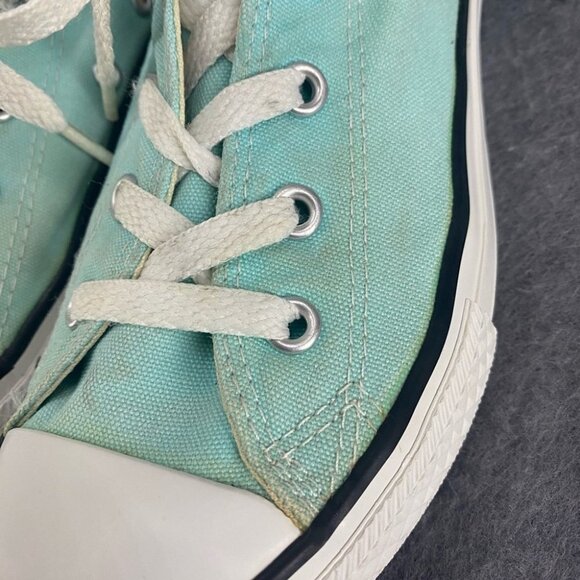 Converse Light Turquoise Low Top Sneakers Youth Size 3 - Picture 3 of 14